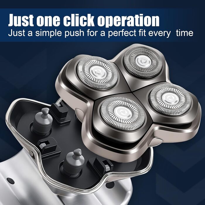 Смінні леза Pro 4 для голильниці для лисини Pitbull Skull, Butterfly Kiss Pro та Palm Shavers, водонепроникна гнучка бритва для чоловіків (волога та суха гоління)