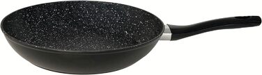 Набір сковорідок чорного кольору-3 сковороди 28 см 24 см 20 см з антипригарним покриттям, індукційна, газова, керамічна плита