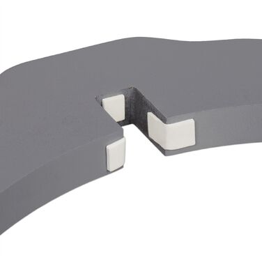 Захисний бар'єр Relaxdays сірого кольору, 70 см