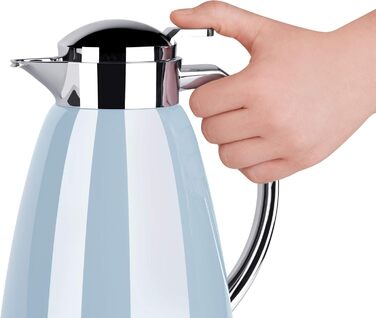 Термос Emsa Campo 1л з Quick Tip, блакитний | З нержавіючої сталі, 12 год тепла, 24 год холоду | Легке миття