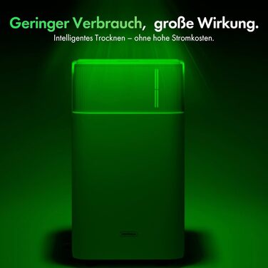 Електричний осушувач повітря VonHaus 12L/24г, для підвалу та приміщень до 125м³, тихий 39dB, з таймером та шлангом для зливу, проти вологи та плісняви