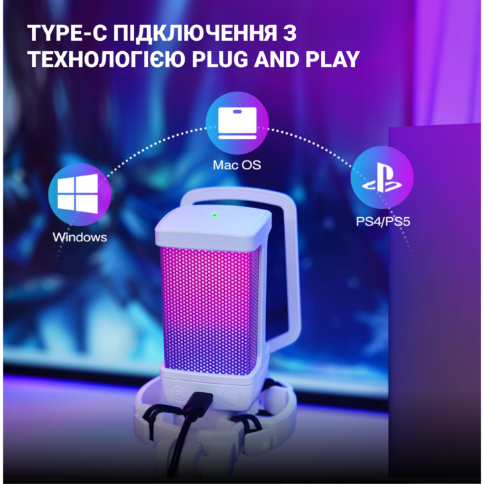 Мікрофон Fifine Q6TW White