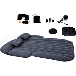 Автомобільний матрац Icelus, надувний матрац для позашляховика, універсальна надувне ліжко для кемпінгу, рухоме заднє сидіння автомобіля, більш товстий багажник, надувне ліжко для подорожей, кемпінгу ,активного відпочинку (De-suv002 Grey)