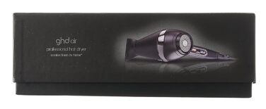 Фен GHD Air, професійний, потужний фен з іонною технологією, чорний (з технологією Ion і довгим кабелем)