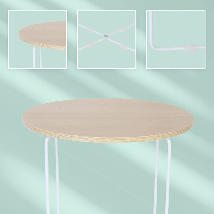 Relaxdays Додатковий столик у скандинавському стилі