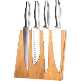 Тримач для ножів Coninx без ножа-блок магнітних ножів без кріплення для безпечного, чистого і акуратного зберігання.