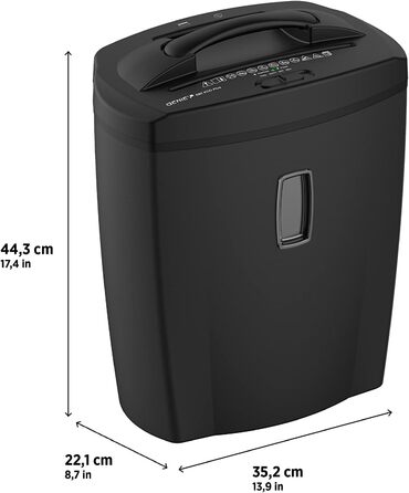 Шредер Genie 580XCD Plus: знищення документів, CD/DVD, карт, P-4, 21 л, чорний