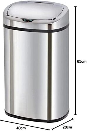 Автоматичний відро для сміття Kitchen Move Majestic, 58 л, нержавіюча сталь, сріблястий колір