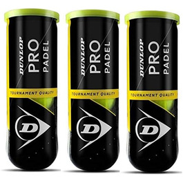 М'яч Dunlop Pro Padel 3 x 3 банки 9 куль