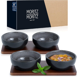 Набір посуду Moritz & Moritz VIDA з 18 предметів Елегантний набір тарілок на 6 персон з високоякісного порцелянового посуду, що складається з 6 обідніх тарілок, 6 десертних тарілок, 6 супових тарілок (4 маленькі миски для занурення)