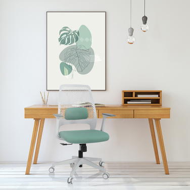 Офісне крісло PARFERIO W з тканини м'ятно-зеленого кольору hjh OFFICE