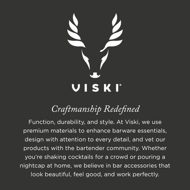 Шейкер для коктейлів Viski Rocket з фільтром - набір для приготування холодного кофе, маргарити, еспресо, мартини. Нержавіюча сталь, аксесуари для домашнього бару, подарунок, срібний колір