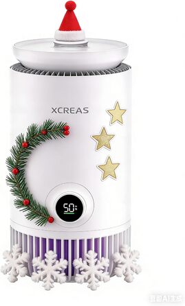 Повітряочисник та зволожувач повітря 2 в 1 – зволожувач-випарник + HEPA-повітряочисник для спальні, резервуар 3 л з верхнім заповненням, надзвичайно тихий 23 дБ, без туману та пилу