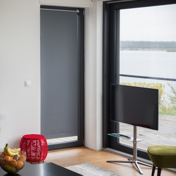 Рулонні штори Relaxdays Blackout сірий шириною від 60 до 120