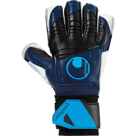 Воротарські рукавички uhlsport Speed Contact Soft Flex Frame футбол 4.5 темно-синій / чорний / флуоресцентно-синій