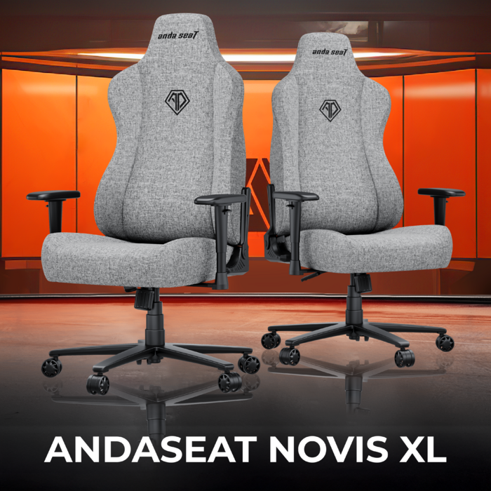 Крісло ігрове Anda Seat Novis XL Fabric Black Size XL
