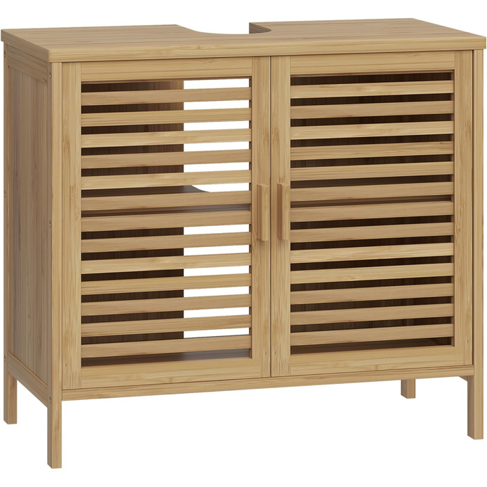 Шафа для ванної кімнати Bellamio Newa Badregal – бамбукова шафа з 5 полицями, 140x33x33 см