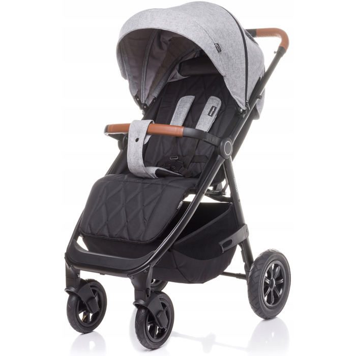 Дитячий прогулянковий візок 4BABY Stinger Air, колір Light Grey