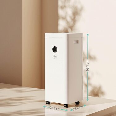 SUNTEC DryFix 20 PRO: Електричний осушувач повітря 20 л/день, 63 м², 3-в-1 (осушувач, очищувач, сушарка)