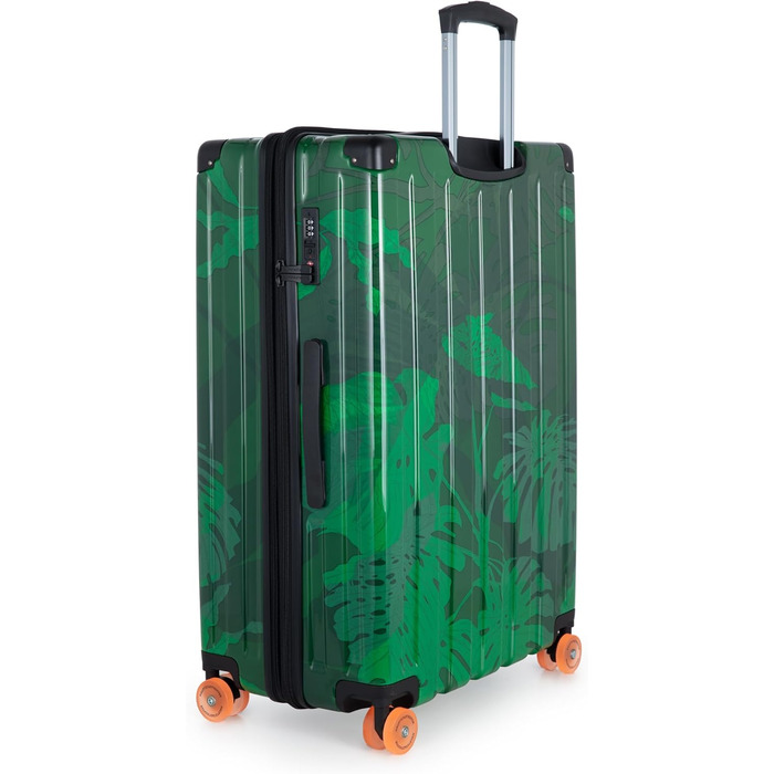 Набір валіз Hauptstadtkoffer Q-Damm (2 шт.), Trolley, TSA, Rollkoffer, валіза для подорожей (S & L), квітковий дизайн, 78 см