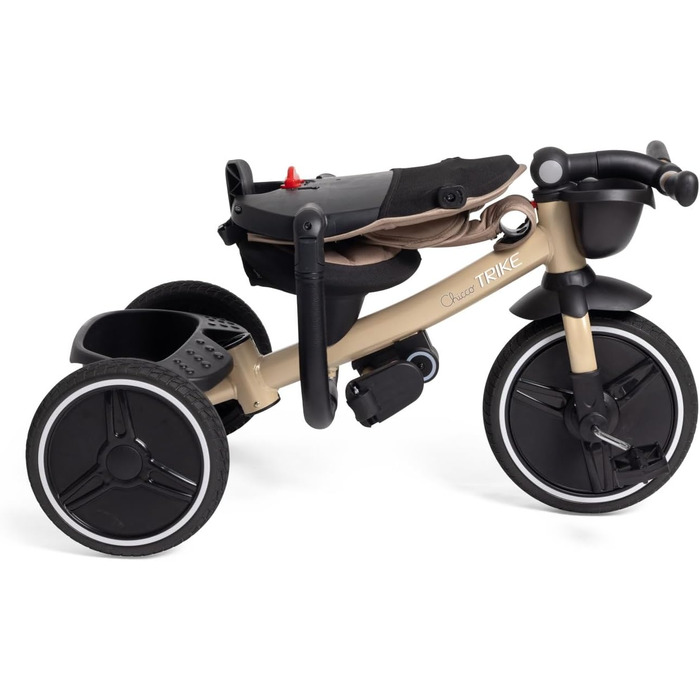 Триколісний велосипед Chicco 4-в-1 бежевий: від 6 місяців до 4 років, знімний капюшон, EVA колеса, телескопічна ручка