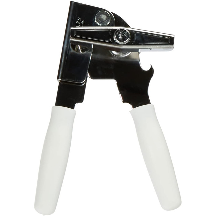 Відкривачка для банок KitchenCraft Swing-A-Way з нержавіючої сталі з відкривачем для пляшок, 8.5 x 5 x 18 см