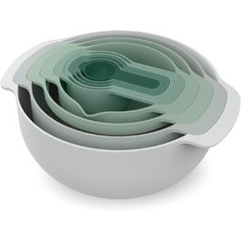 Joseph Joseph Nest 9 Plus: 9-Piece Кухонний Набір, Салатовий Колір, Пластик Joseph Joseph Nest 9 Plus: 9-Piece Кухонний Набір, Салатовий Колір, Пластик