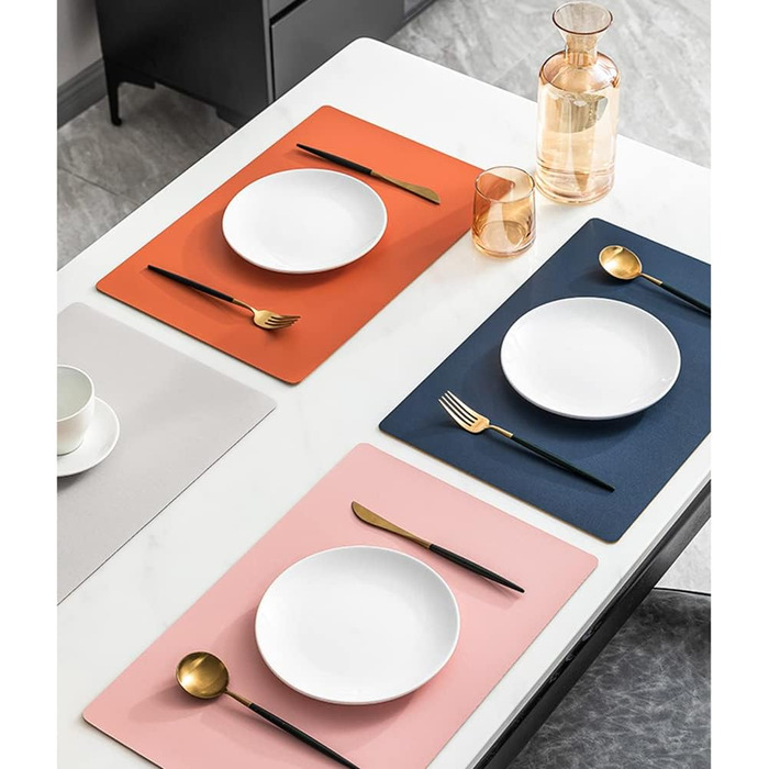 Набір столових серветок, термостійкі, миючі, для кухні та обіднього столу, декор, чорний, 6 шт.