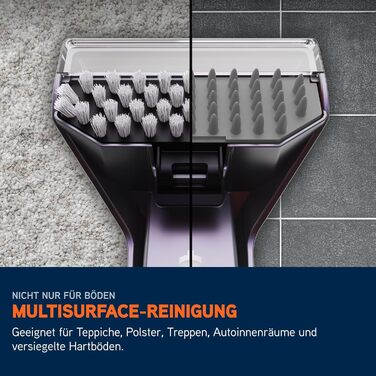 Портативний відпарювач Vax SpotWash Duo для чищення килимів та м'яких меблів з насадкою для тварин, аксесуари для щоденного прибирання, насадки для різних поверхонь та розчин Spotwash Duo EU