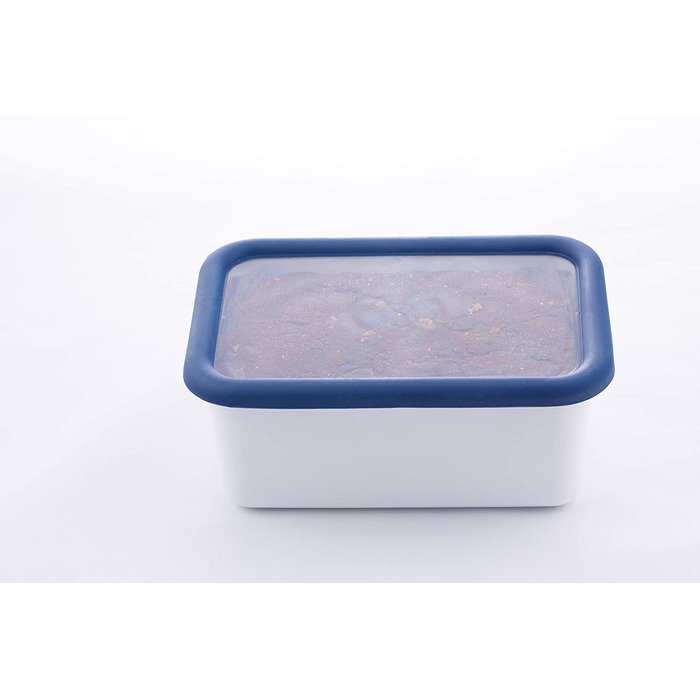 Емальований контейнер HoneyWare CLASSIC LINE 2,8 л з кришкою, висока, для зберігання їжі, термостійкий до 400°C, підходить для духовки, плити, гриля