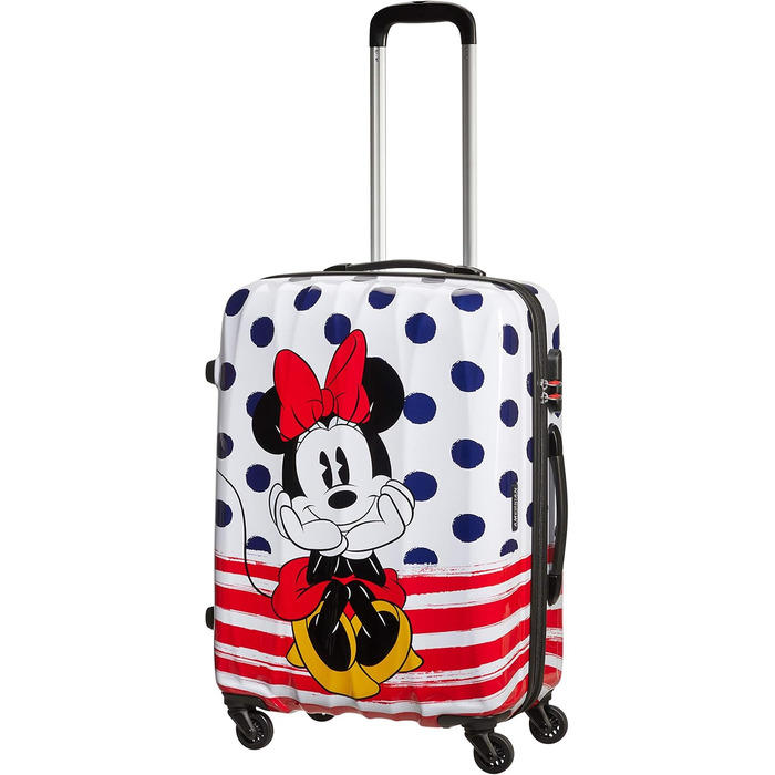 Валіза American Tourister Disney Legends Minnie Blue Dots, синя з крапками, для подорожей