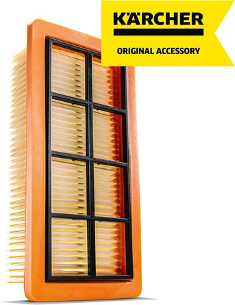 Оригінальний плоскофільтр Kärcher KFI 7420 для пилососів AD 2, AD 4 Premium, AD 3, AD 3.200, AD 3.000 (1 шт.), для збору попелу та сухого прибирання