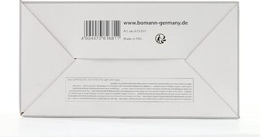 Вафельниця Bomann WA 1365 CB, 1000 Вт, антипригарне покриття, сердечка, регулювання підсмажування, індикатор готовності, нерж. сталь, Ø18 см