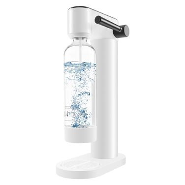 Сифон для газування води Sodastream з пляшкою 1 л, чорний (висота 42,3 см)