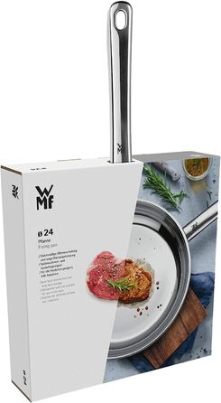 Пан з нержавіючої сталі WMF Profi 28 см, індукційна, без антипригарного покриття, Cromargan, для духовки