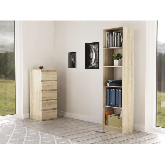 Стелаж TopEshop 50 x 182 x 30 см, дуб сонома