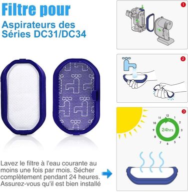 Акумулятор Bonadget 5000mAh для пилососа Dyson DC31/DC34/DC35/DC44 Тип A, замінний акумулятор 917083-01