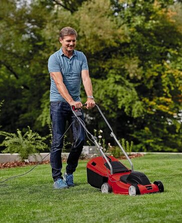 Електричний газонокосарка Einhell GC-EM 1032, 1000 Вт, ширина зрізу 32 см, для газонів до 300 м²