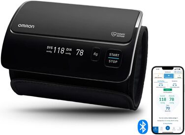 Автоматичний тонометр OMRON EVOLV на плече, бездротовий, клінічно перевірений, для вагітних, із безкоштовним додатком та 6 місяців OMRON connect Premium