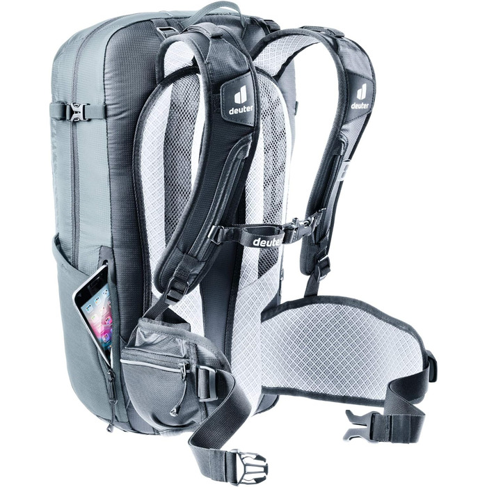 Жіночий велосипедний рюкзак Deuter Flyt 18 SL з протектором, 18 л, графітово-чорний