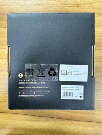 Електронні кухонні ваги TIMEMORE Black Mirror Basic Mini для кави та еспресо, ультратонкі, з таймером і контролем подачі води, для кухні, випічки та приготування їжі