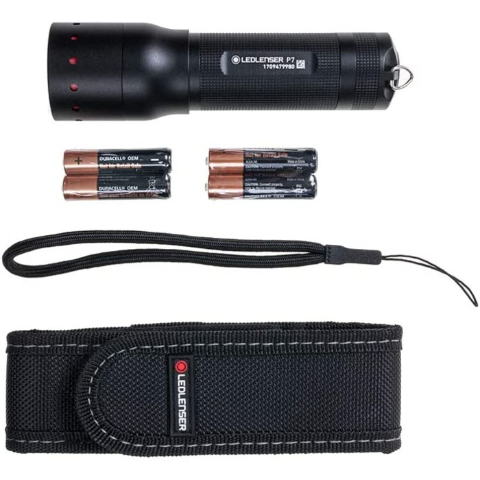 Ліхтарик Ledlenser P7 професійний LED, 450 лм, чорний, компактний, високопродуктивний, 1,5 В, 13x3,7 см