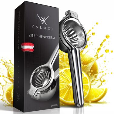 Преміальний ручний віджим для цитрусових VALUXE® зі сталі (Small Deluxe) — соковижималка для лимонів, лаймів та апельсинів, придатна для посудомийки