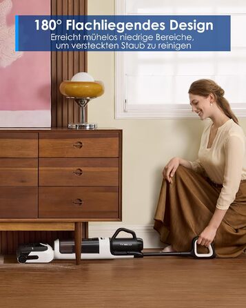 Tineco FLOOR ONE Switch S6 Stretch Breeze: 2-в-1 пилосос для сухого та вологого прибирання з функцією самоочищення та тривалістю роботи 60 хв