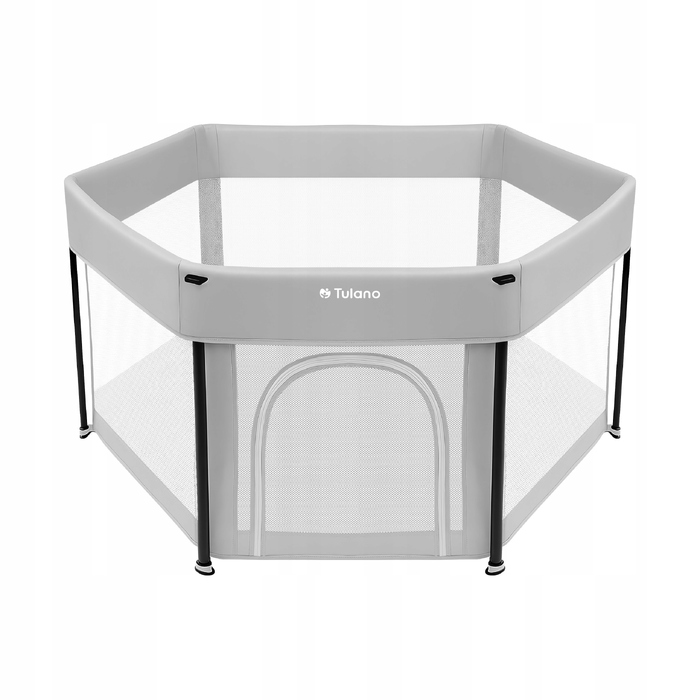 Дитячий манеж-вігіль TULANO COZY 30, складаний ігровий загін 125x125 см, сірий