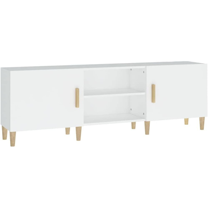 TV тумба vidaXL 150x30x50 см біла, деревостружкова плита, меблі для вітальні, телевізійний стіл, тумба під телевізор