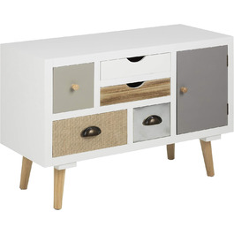 Комод AC Design Furniture Suwen, 48x32x98 см, багатоколірний, дерево