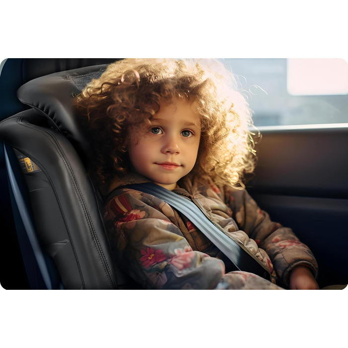 Автокрісло Nukido для дітей 15-36 кг, 4-12 років, ISOFIX, регулювання підголівника та нахилу, Louis (темно-сірий)