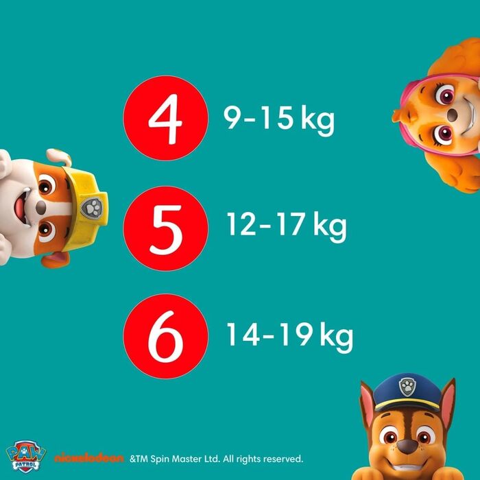 Підгузки-трусики Pampers Baby-Dry Pants Paw Patrol Edition, розмір 6 (13-19 кг), 138 шт.