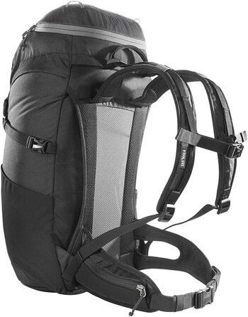 Рюкзак для походів Tatonka Hike Pack 32 л з вентиляцією спини та дощовиком, легкий і зручний туристичний рюкзак, чорний/сірий